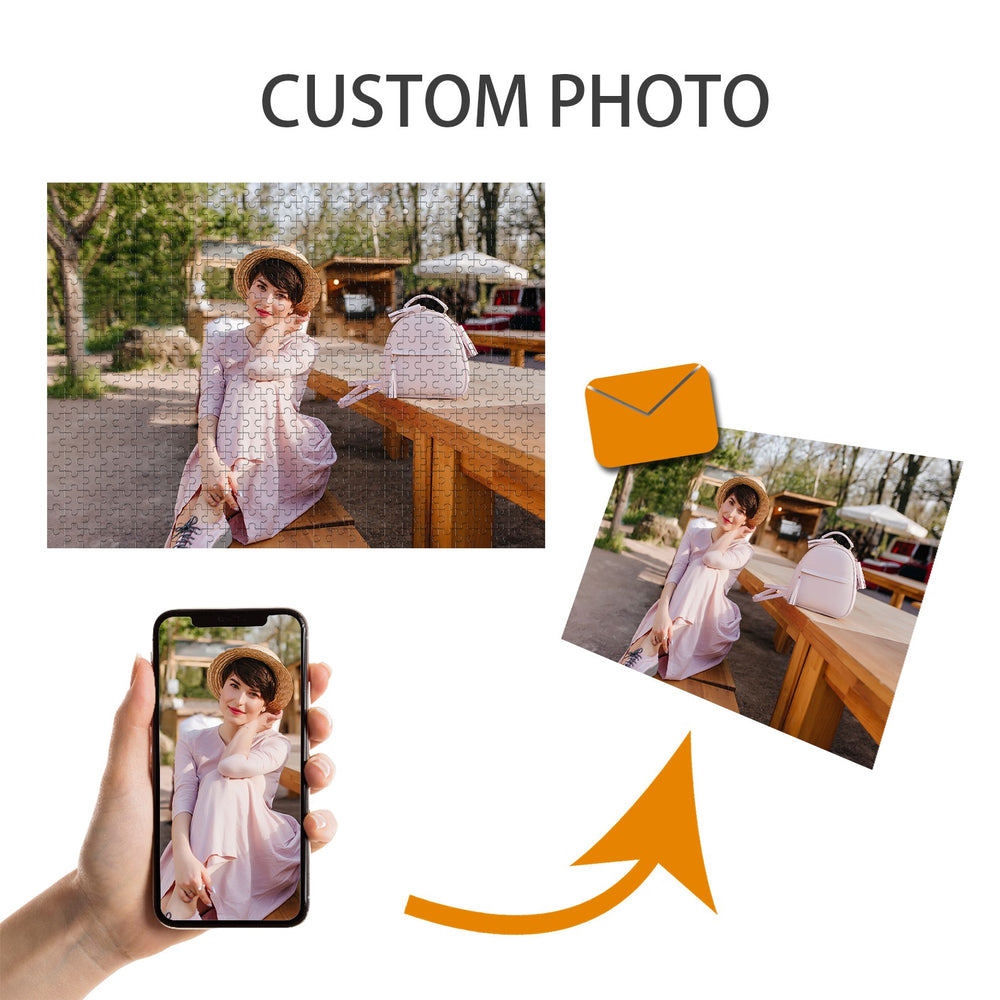 Custom photo puzzle showcasing a unique 1000-piece design derived from cherished memories.