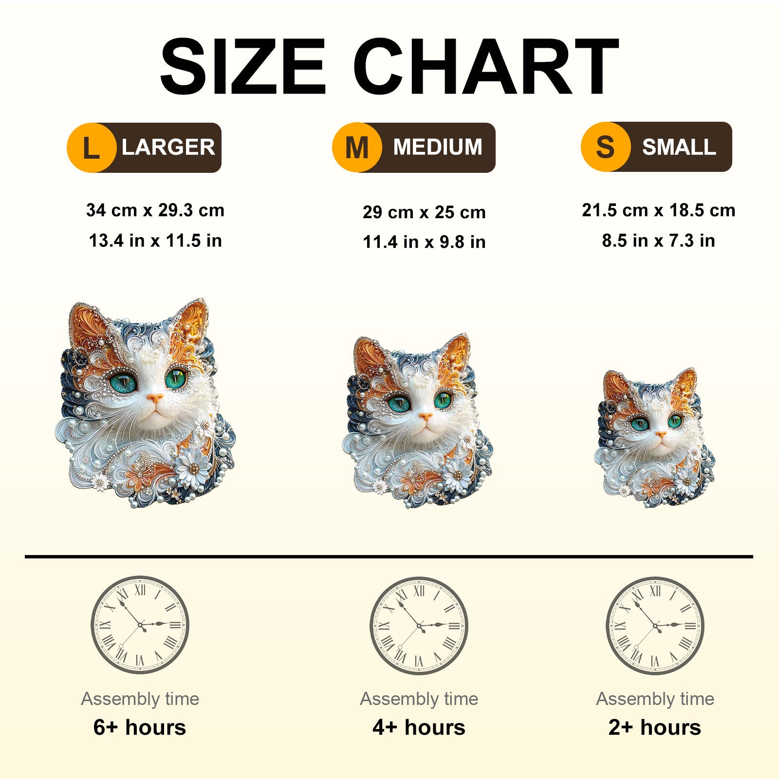 Jewelry Kitten Wooden Jigsaw Puzzle