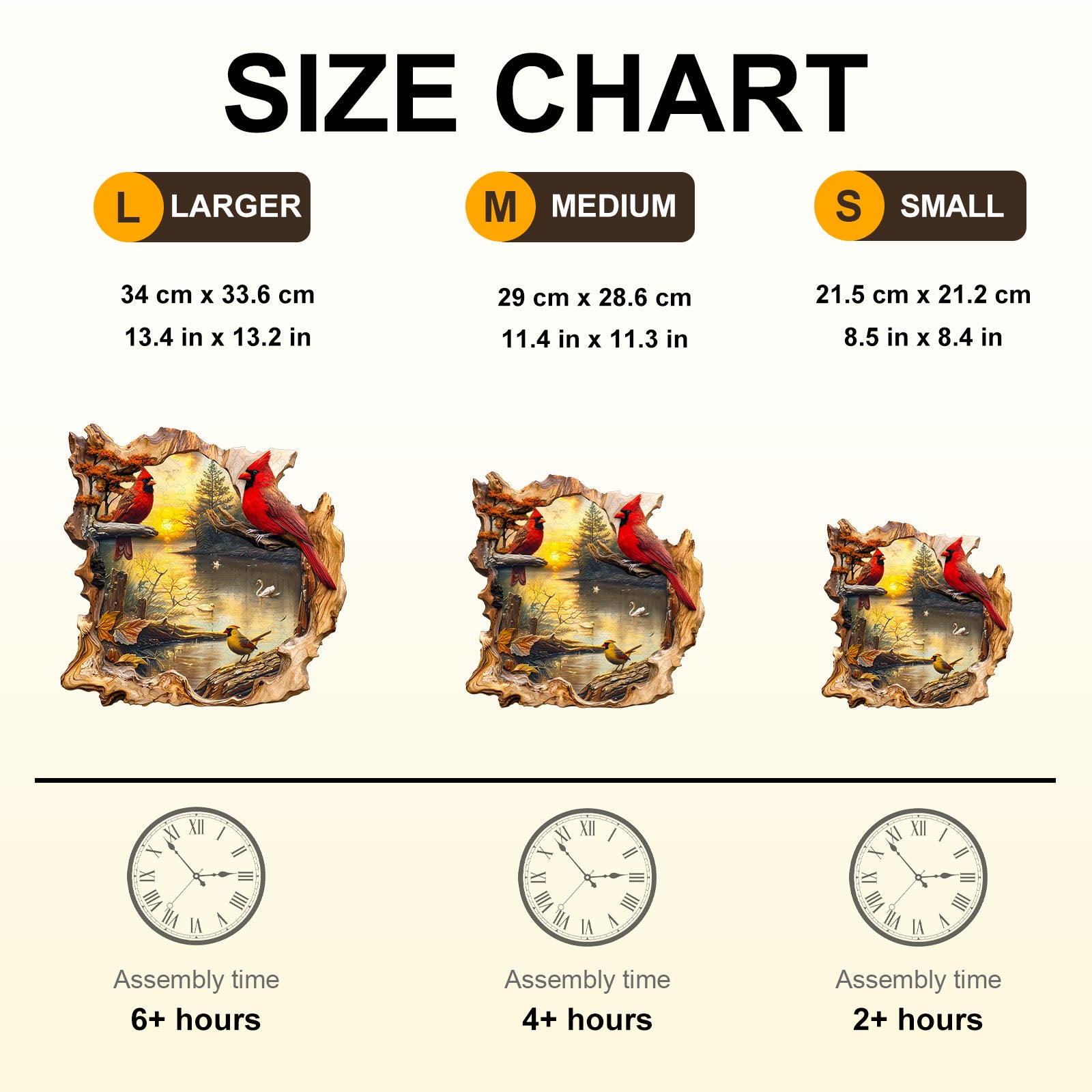 Sunset Lake Wooden Jigsaw Puzzle