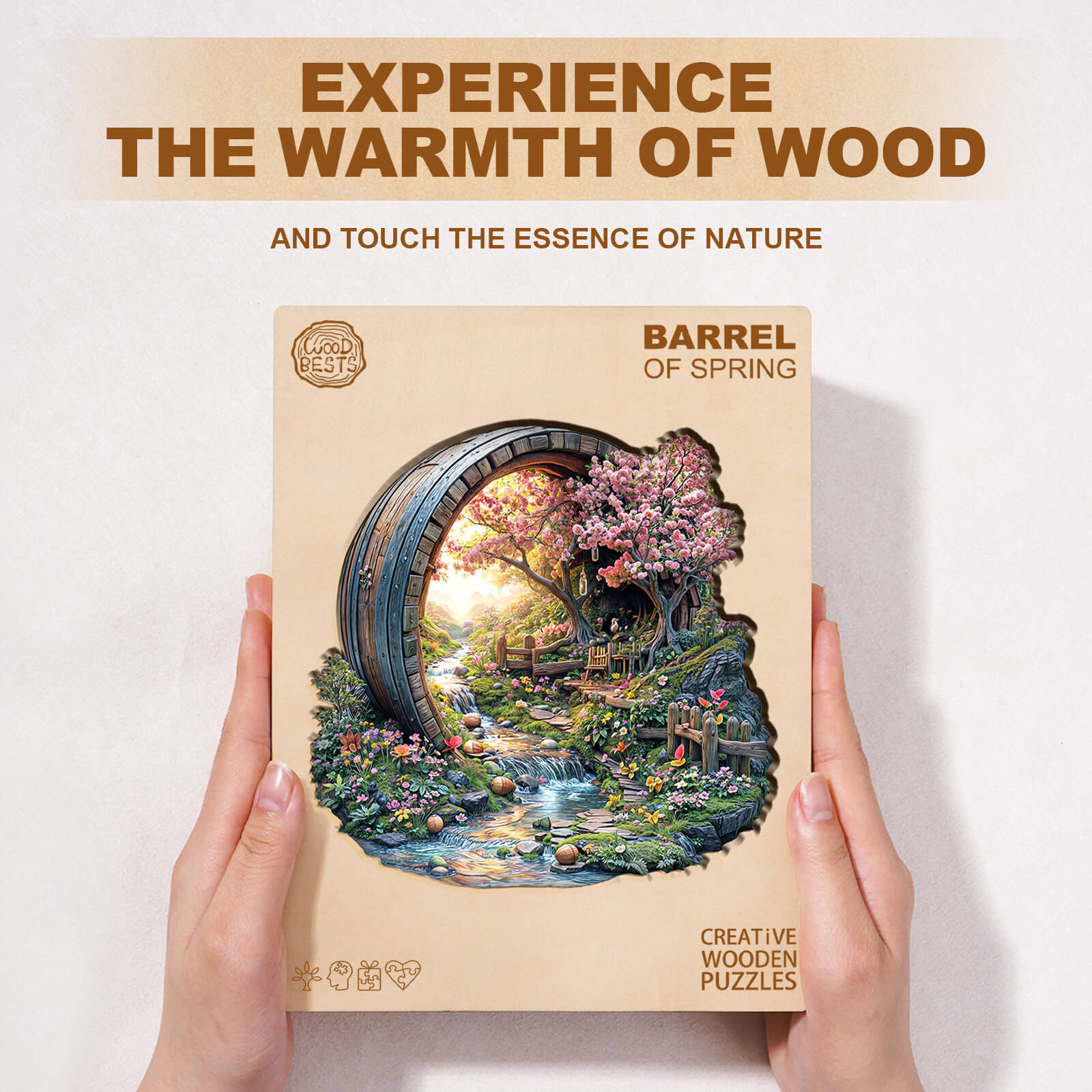 Barrel of Spring Wooden Jigsaw Puzzle
