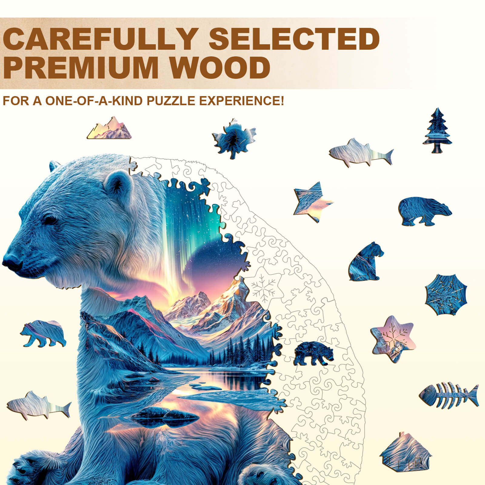 Frozen Dreams Wooden Jigsaw Puzzle