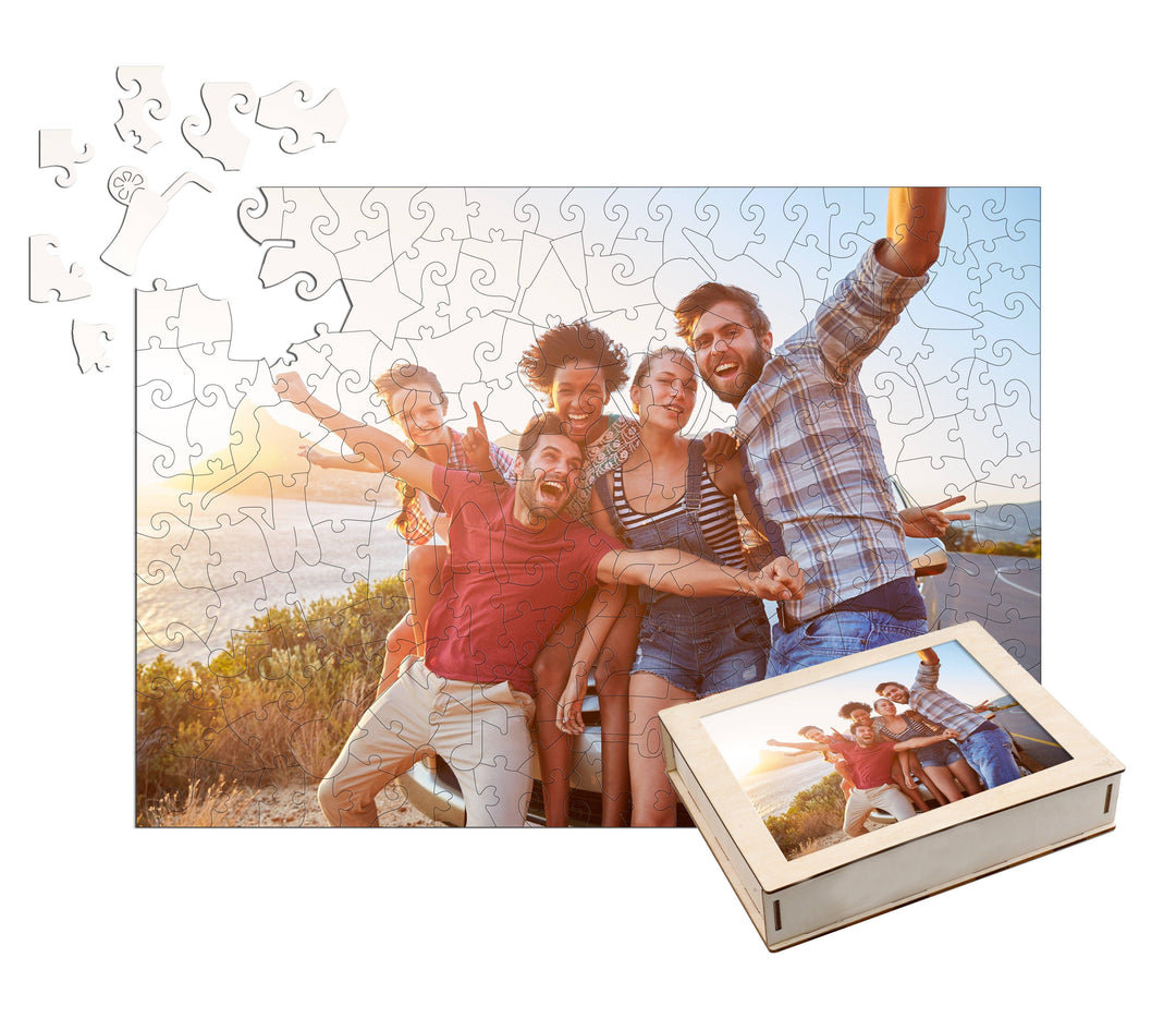 Personalized Photo Wooden Puzzle - Friendship Theme