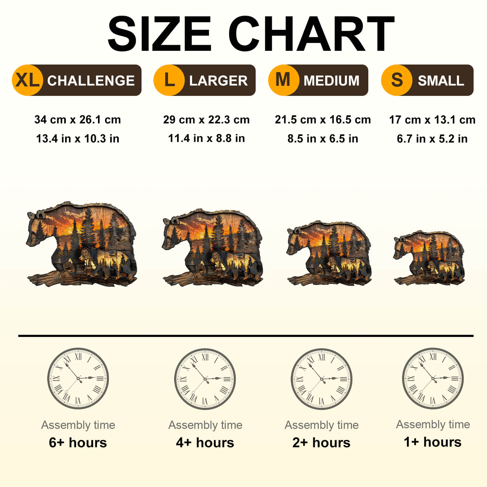 Woodcarving Bear Wooden Jigsaw Puzzle